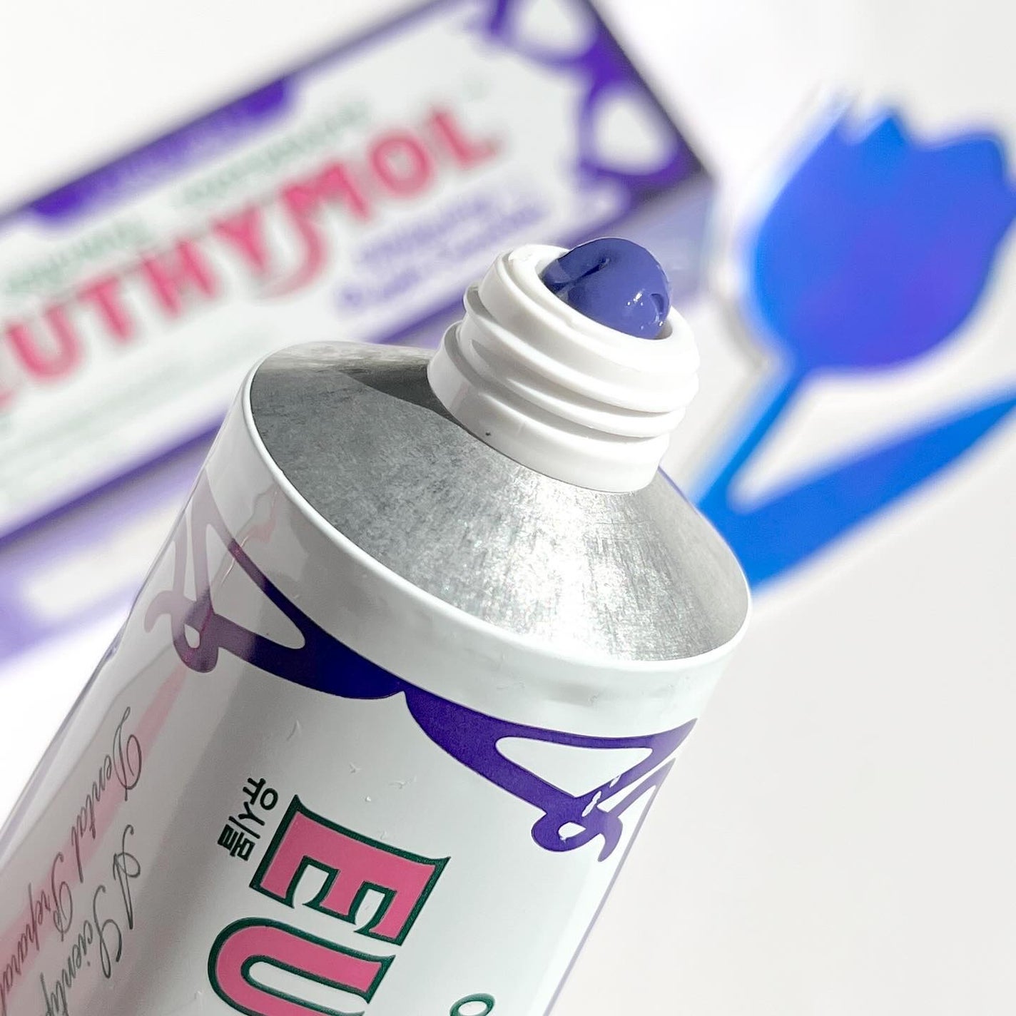 ホワイトパープル歯みがき ピーチフローラルミントの香り/EUTHYMOL/歯磨き粉を使ったクチコミ(2枚目)