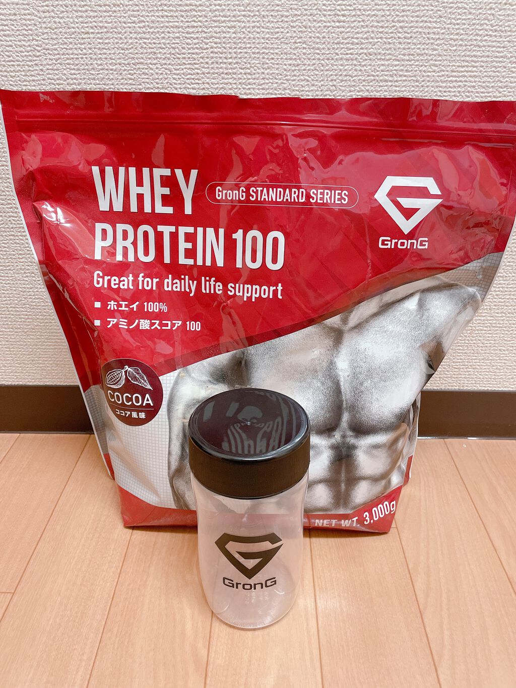 ホエイプロテイン100/GronG/ホエイプロテインを使ったクチコミ（1枚目）