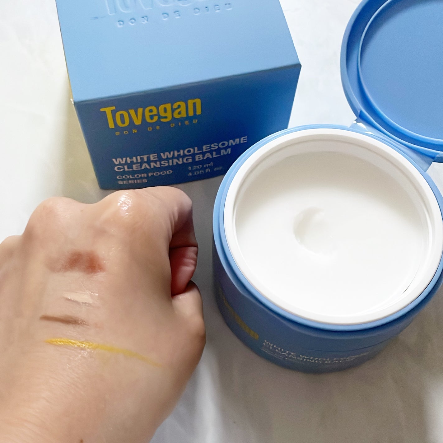 カラーフードシリーズホワイトホールサムクレンジングバーム/Tovegan/クレンジングバームを使ったクチコミ(7枚目)