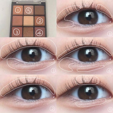 UR GLAM　BLOOMING EYE COLOR PALETTE/U R GLAM/アイシャドウパレットを使ったクチコミ（2枚目）