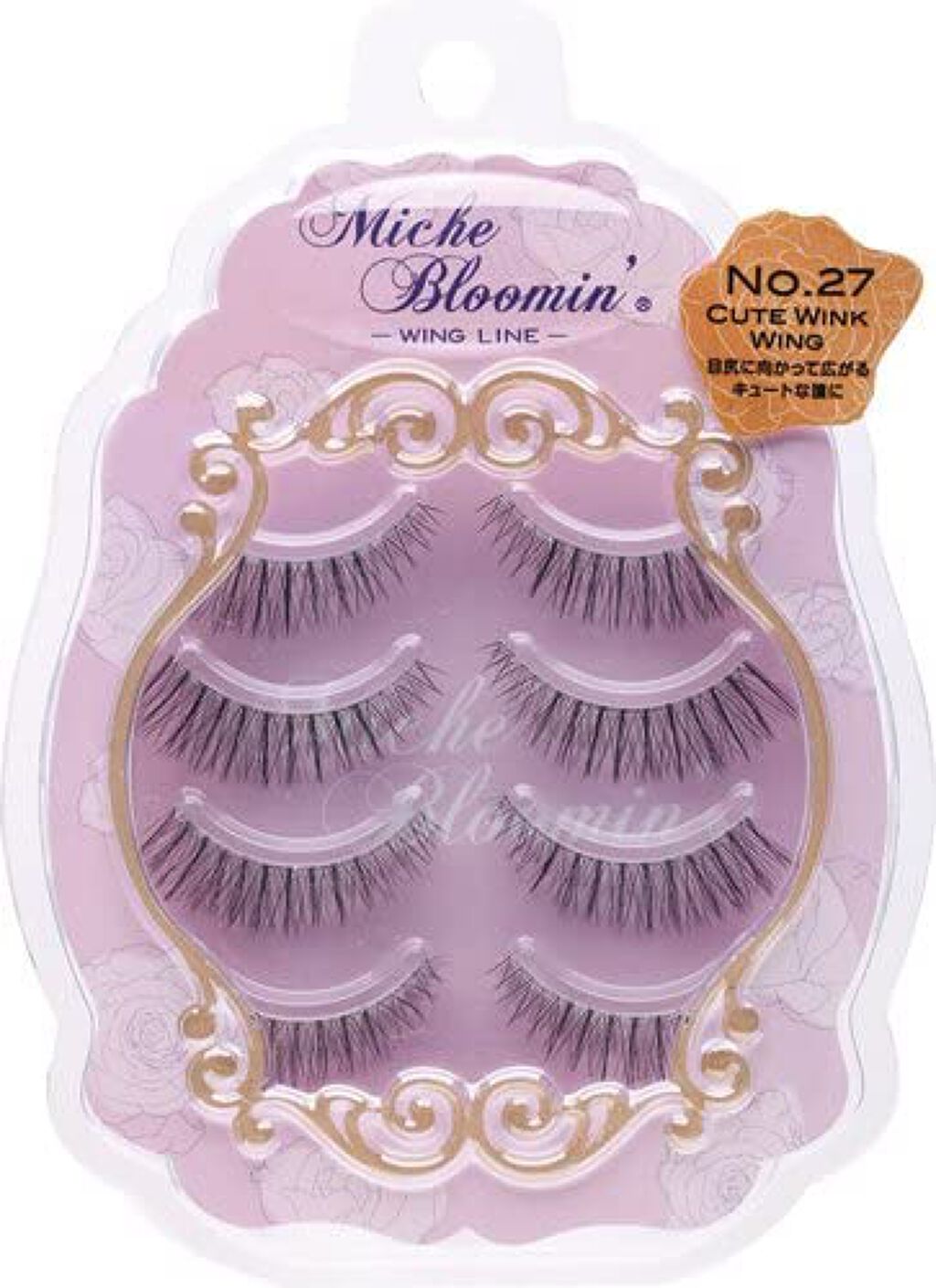 ミッシュブルーミン 3Dアイラッシュライン NO.27 キュートウィンクウイング