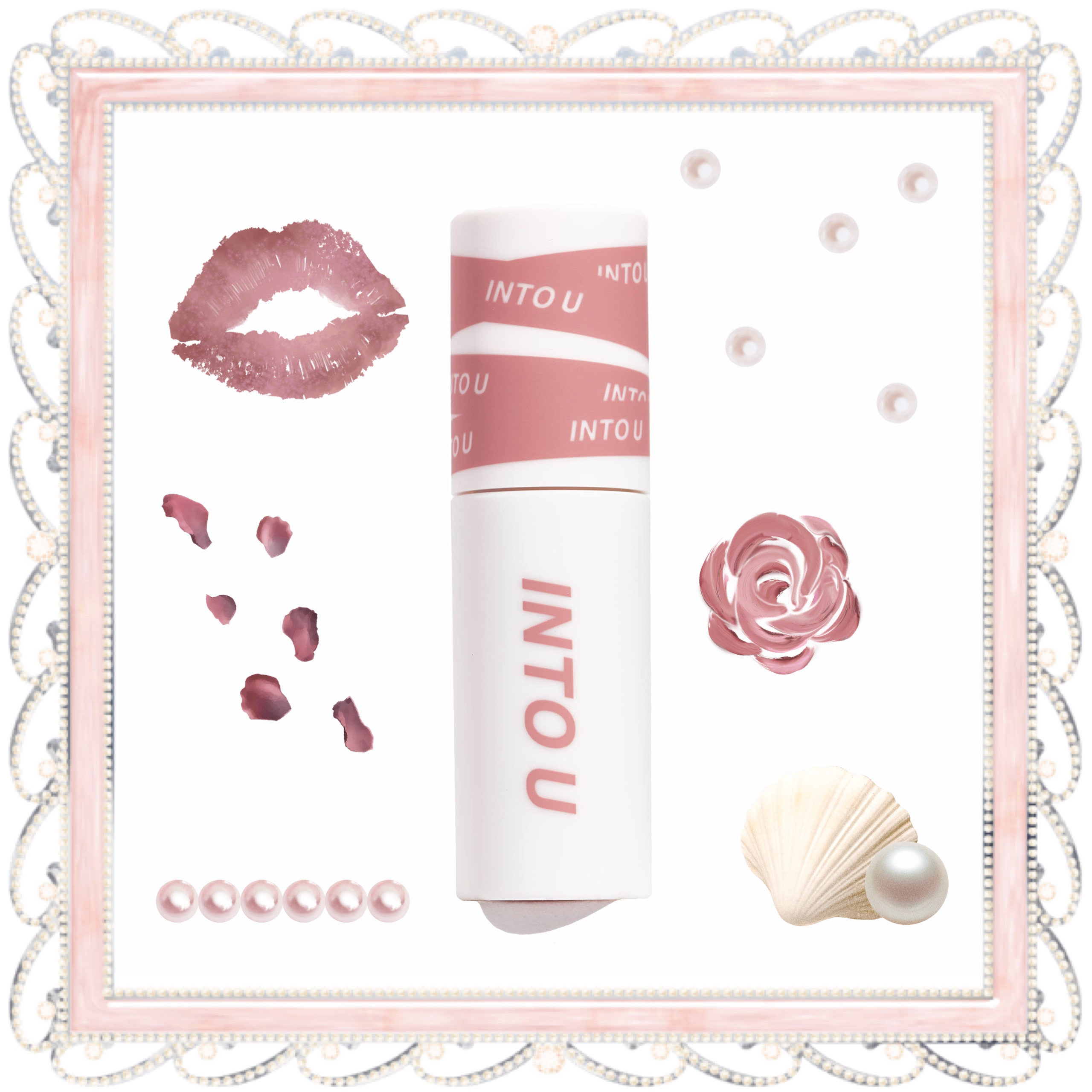 スーパーマットリップ＆チークマッド/INTO U/口紅を使ったクチコミ（1枚目）