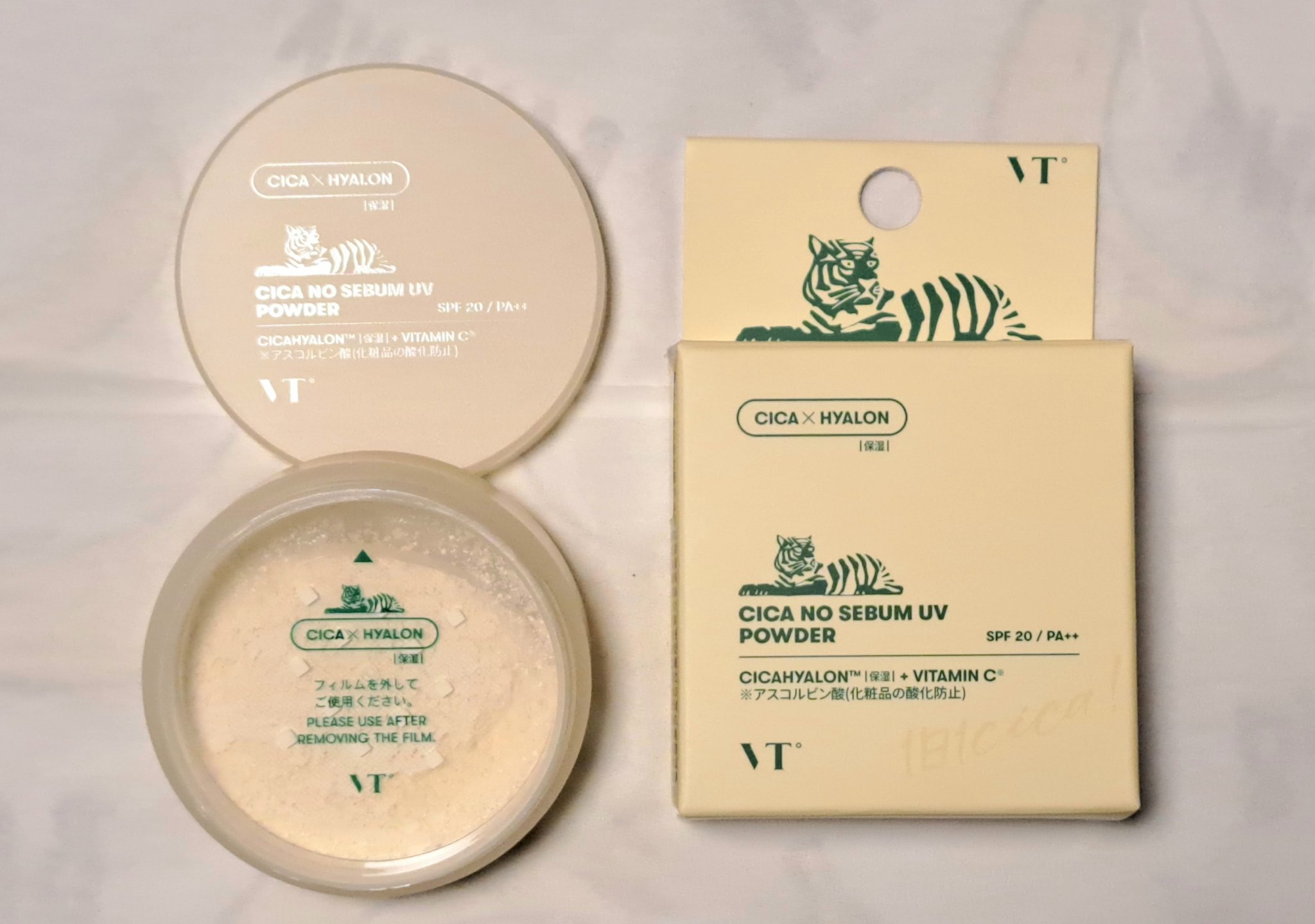 CICA ノーセバムUVパウダー/VT/日焼け止めパウダーを使ったクチコミ（1枚目）