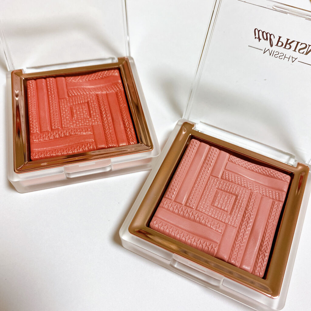 サテンチーク イタルプリズム/MISSHA/パウダーチークを使ったクチコミ（2枚目）