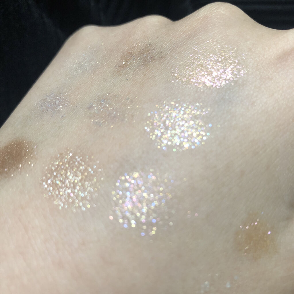 グリッターペディアアイパレット/unleashia/アイシャドウパレットを使ったクチコミ（3枚目）