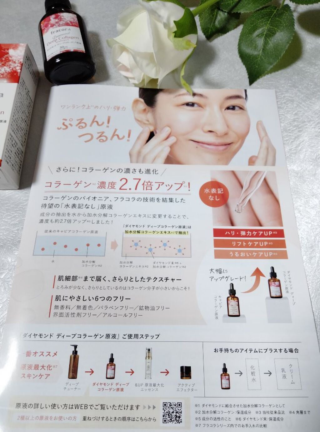 ダイヤモンド ディープコラーゲン原液/fracora/美容液を使ったクチコミ(5枚目)