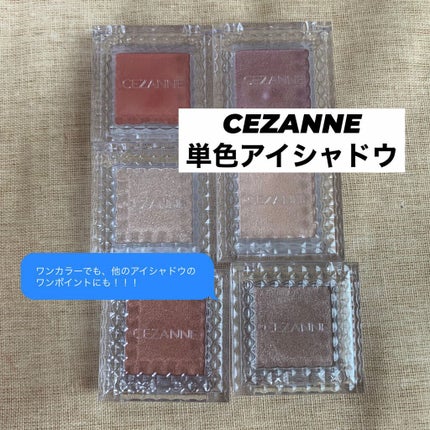 シングルカラーアイシャドウ/CEZANNE/単色アイシャドウを使ったクチコミ(1枚目)