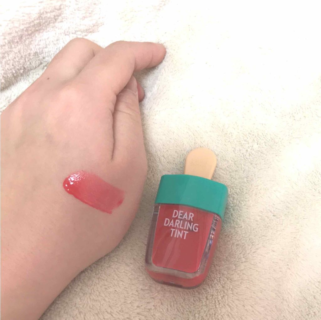 ディアダーリン ウォータージェルティント （アイスティント）/ETUDE/口紅を使ったクチコミ（1枚目）