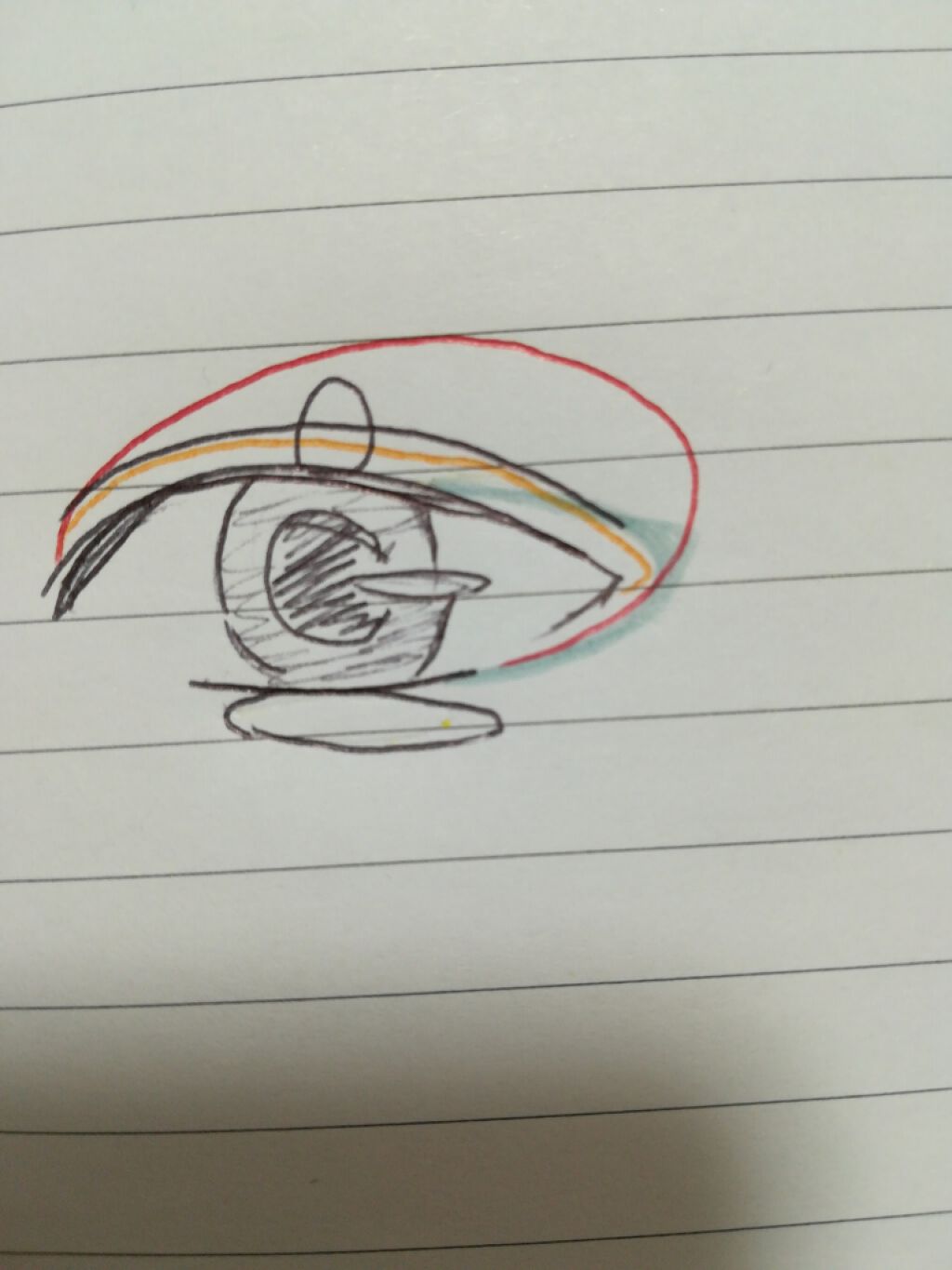 UR GLAM POWDER EYESHADOW/U R GLAM/単色アイシャドウを使ったクチコミ(2枚目)