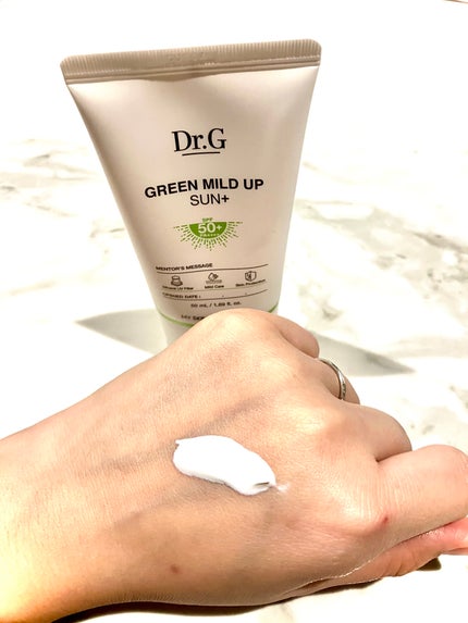 グリーンマイルドアップサンプラス/Dr.G/日焼け止めクリームを使ったクチコミ(2枚目)
