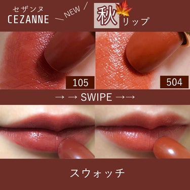 ラスティング リップカラーN/CEZANNE/口紅を使ったクチコミ（1枚目）