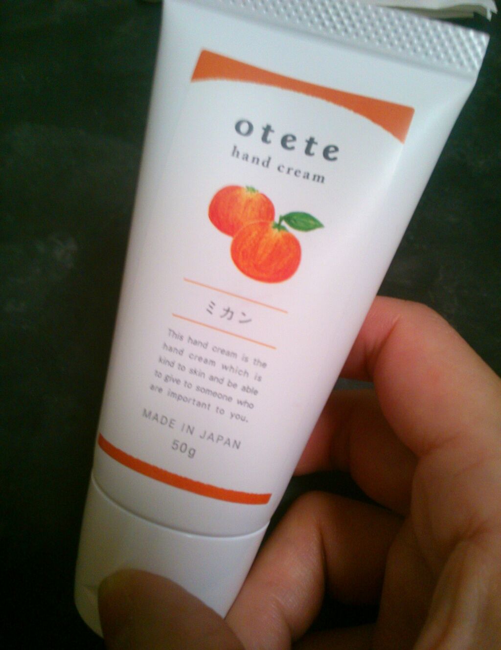 otete ハンドクリーム ミカン/東急ハンズ/ハンドクリームを使ったクチコミ(1枚目)