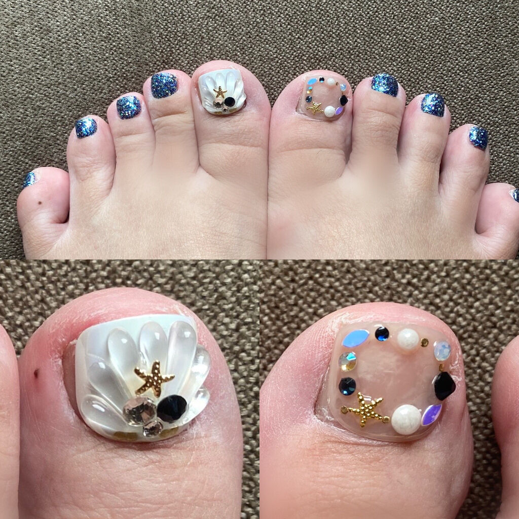 ワンタッチフットネイルチップ/GELATO FACTORY/ネイルチップ・パーツを使ったクチコミ（2枚目）