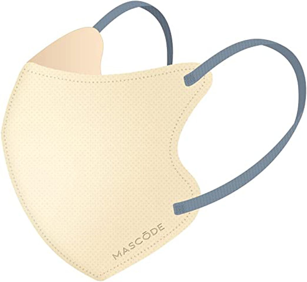 クリームイエロー×アッシュブルー紐【M】