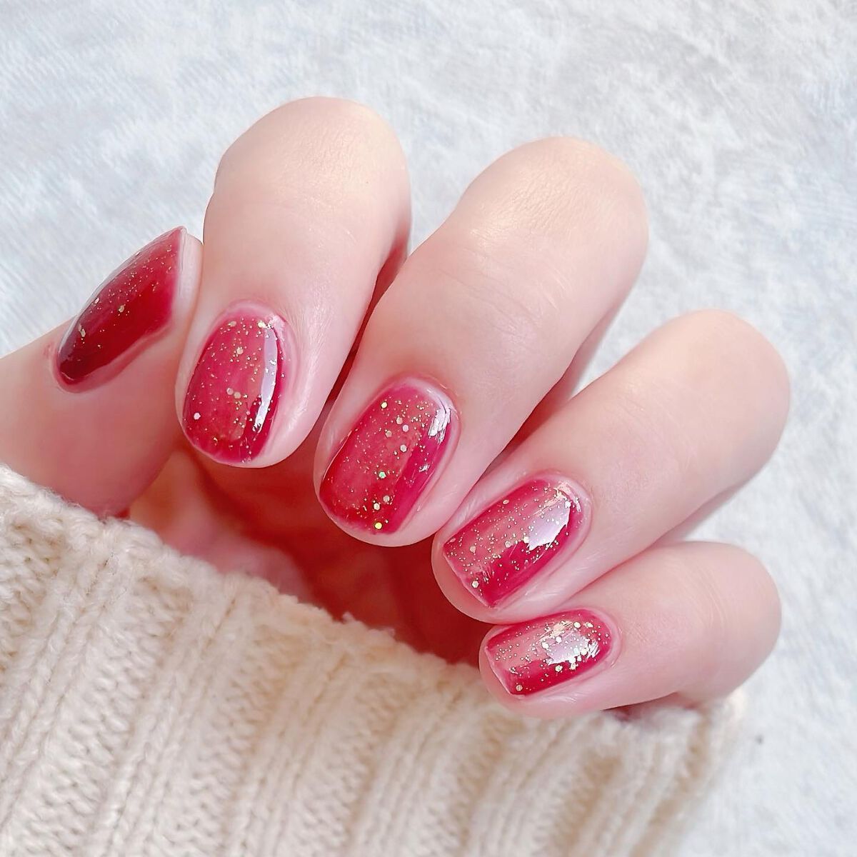 グロッシーコート/スキューズミー/オールインワンネイルを使ったクチコミ(5枚目)