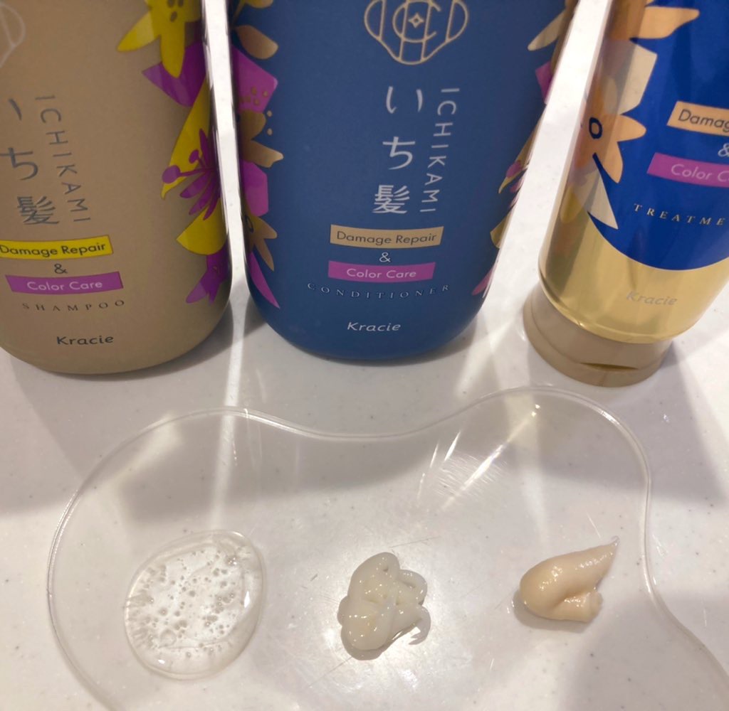 ダメージリペア＆カラーケア トリートメント/いち髪/洗い流すヘアトリートメントを使ったクチコミ（2枚目）