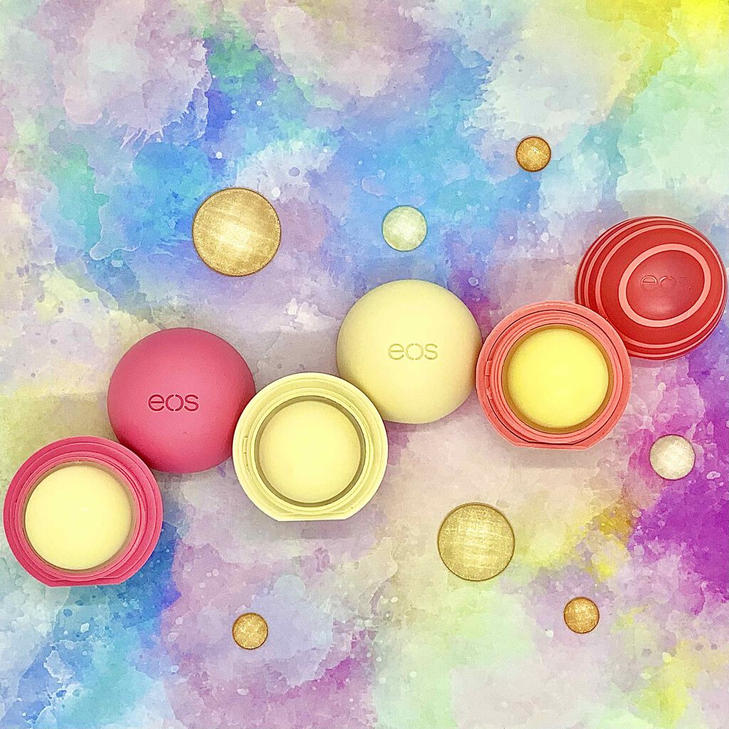 ＥＯＳオーガニックリップバーム ストロベリーシャーベット/EOS/リップバームを使ったクチコミ（1枚目）