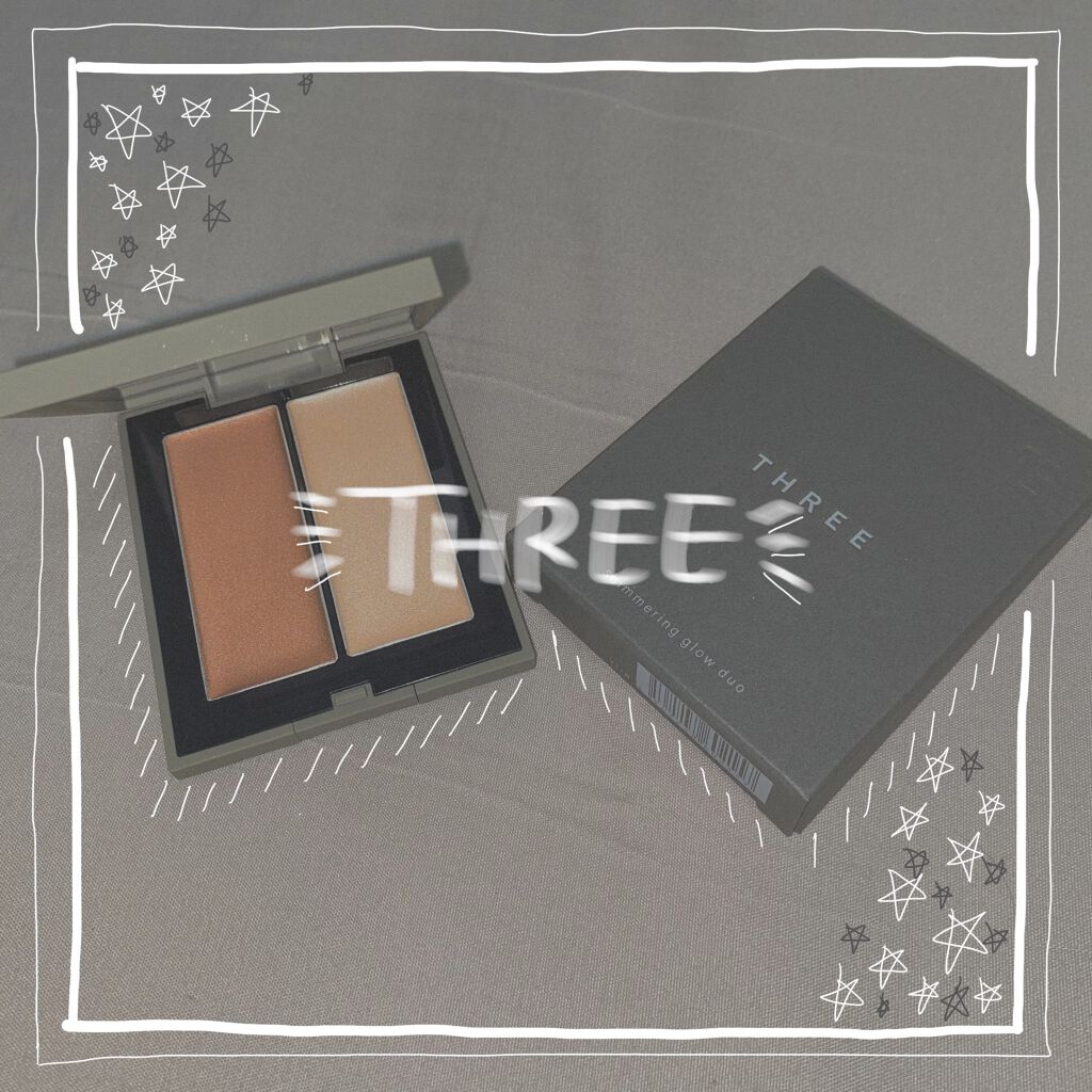 THREE シマリング グロー デュオ/THREE/クリームハイライトを使ったクチコミ（1枚目）