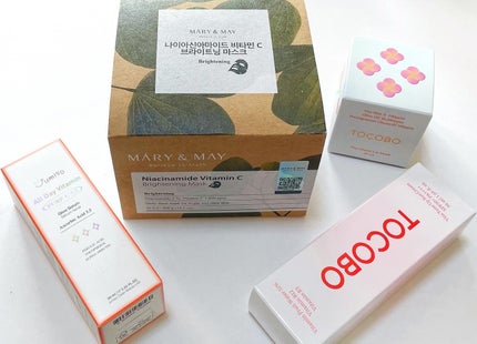 ナイアシンアミドビタミンC ブライトニングマスク/MARY&MAY/シートマスク・パックを使ったクチコミ(1枚目)