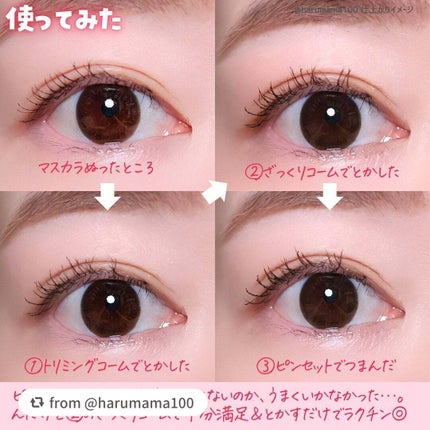 束感まつげコーミングピンセット/SHOBIDO/その他化粧小物を使ったクチコミ(3枚目)