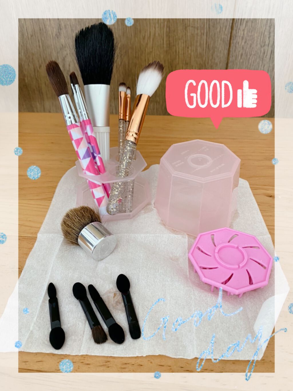 メイクブラシクリーナー/DAISO/その他化粧小物を使ったクチコミ（3枚目）