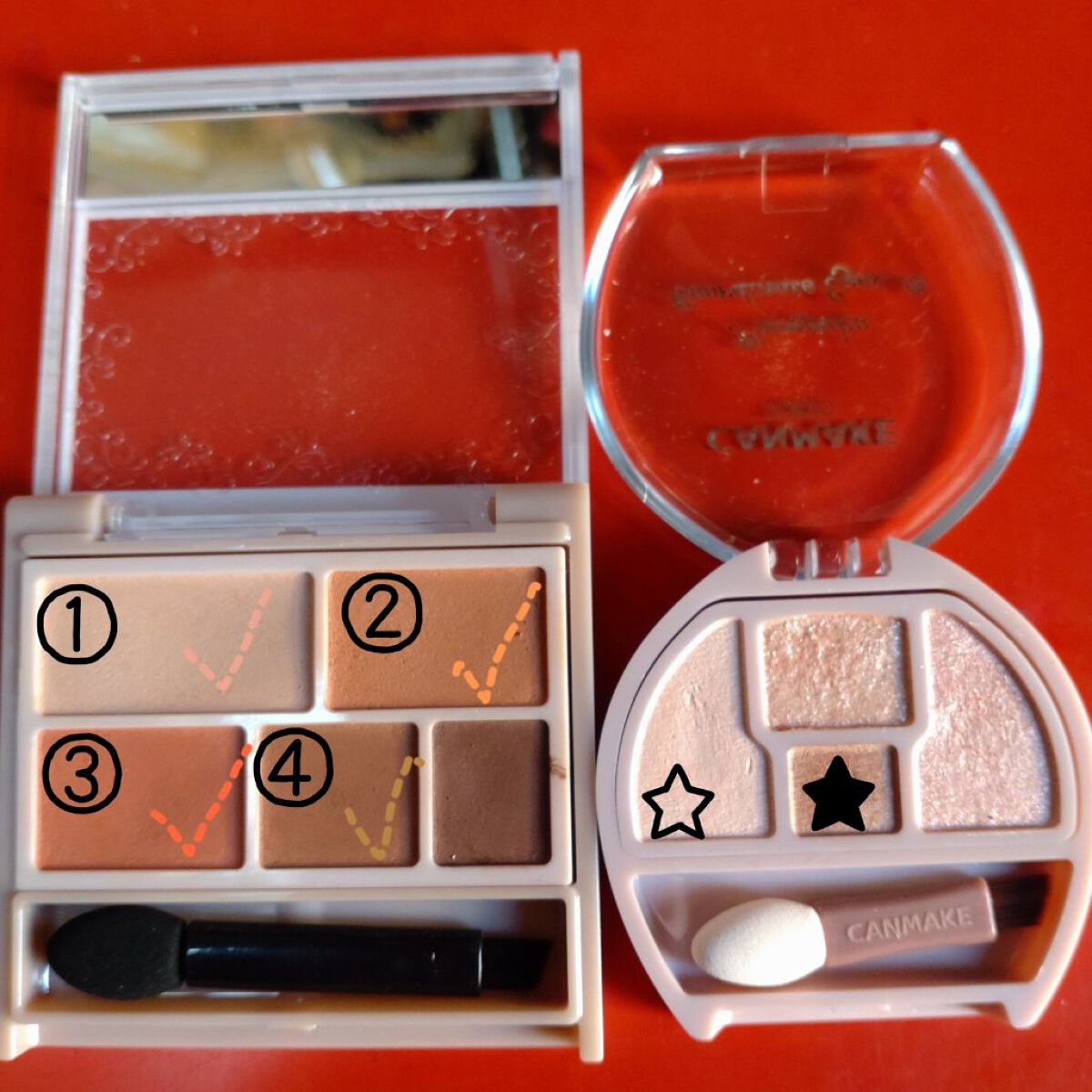 パーフェクトマルチアイズ/キャンメイク/アイシャドウパレットを使ったクチコミ（2枚目）