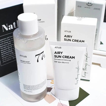 エアリーサンクリーム SPF50+PA++++/Anua/日焼け止めクリームを使ったクチコミ(1枚目)