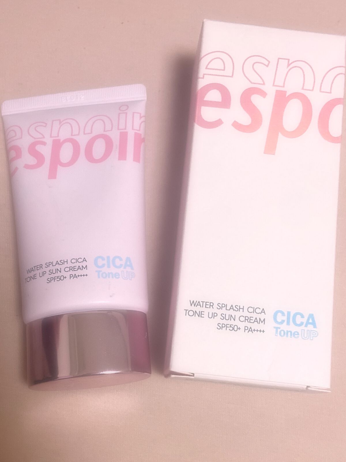 ウォータースプラッシュシカトーンアップクリーム/espoir/化粧下地を使ったクチコミ(1枚目)