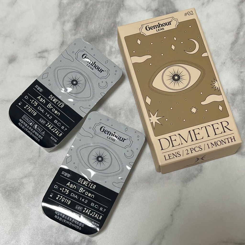 DEMETER/Gemhour lens/カラーコンタクトレンズを使ったクチコミ(2枚目)