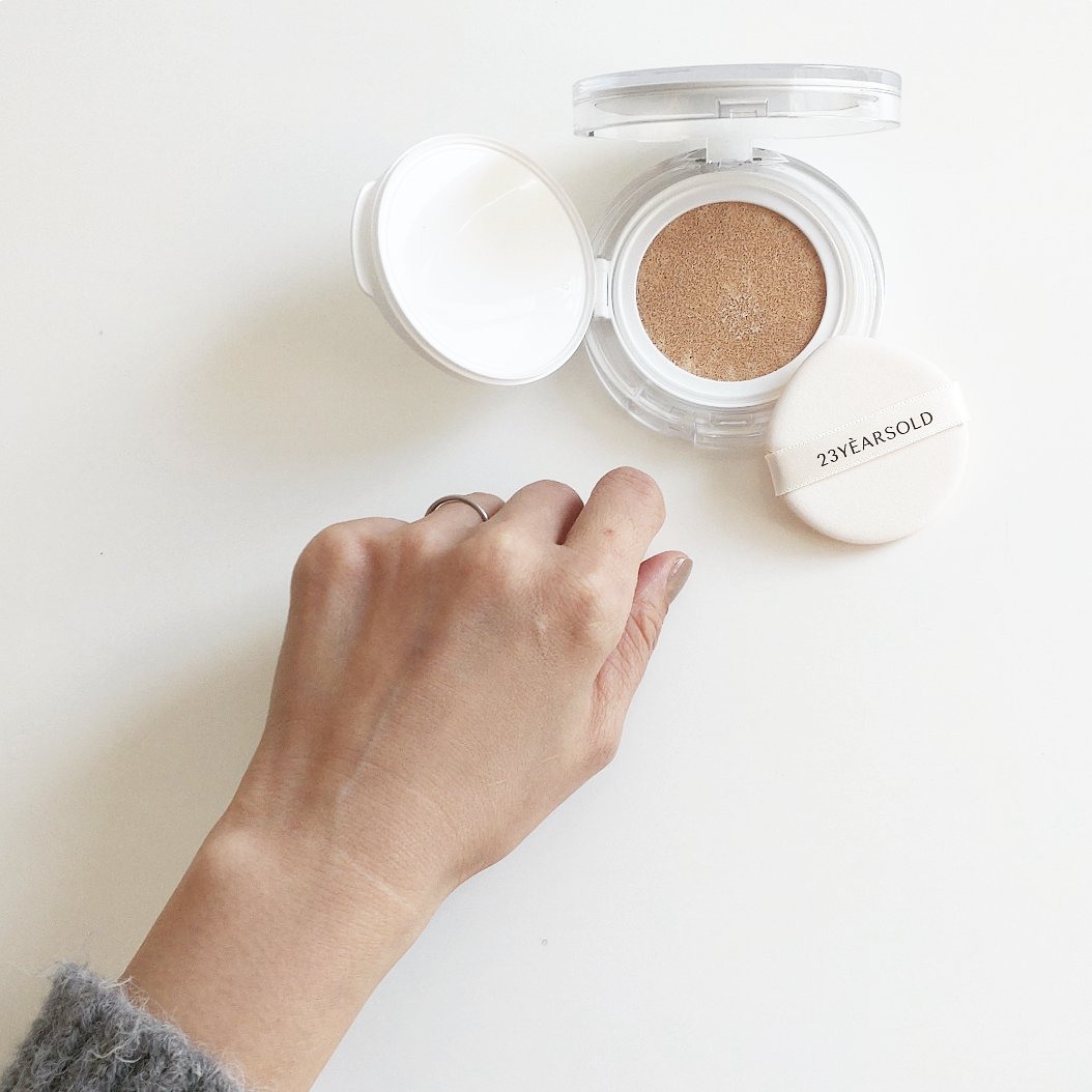 ハートリーフシーンカバークッション/23years old/クッションファンデーションを使ったクチコミ（3枚目）