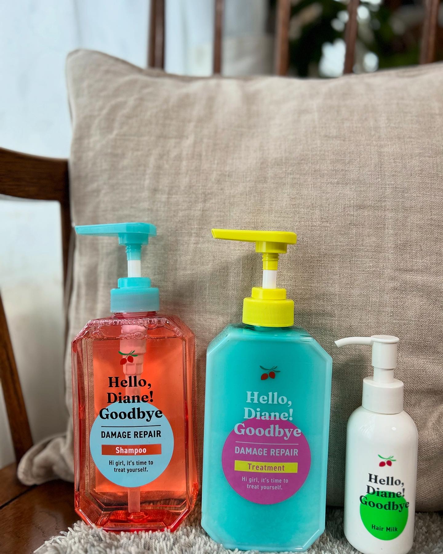 ハローダイアン グッバイ ダメージリペア シャンプー/トリートメント シャンプー本体400ml/ダイアン/市販シャンプーを使ったクチコミ（1枚目）