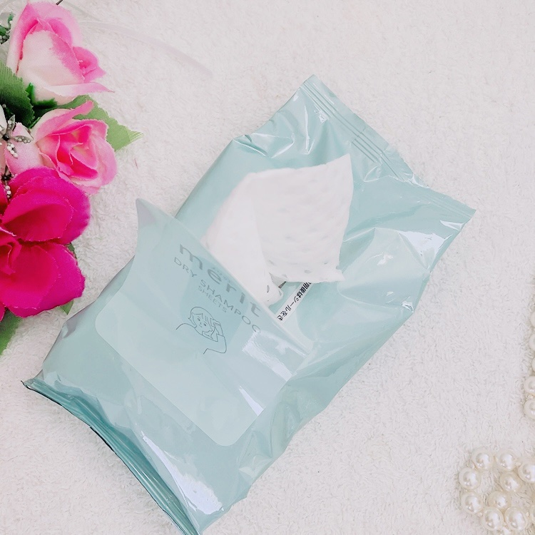 メリット ドライシャンプーシート すっきり爽快タイプ/メリット/ドライシャンプーを使ったクチコミ（2枚目）