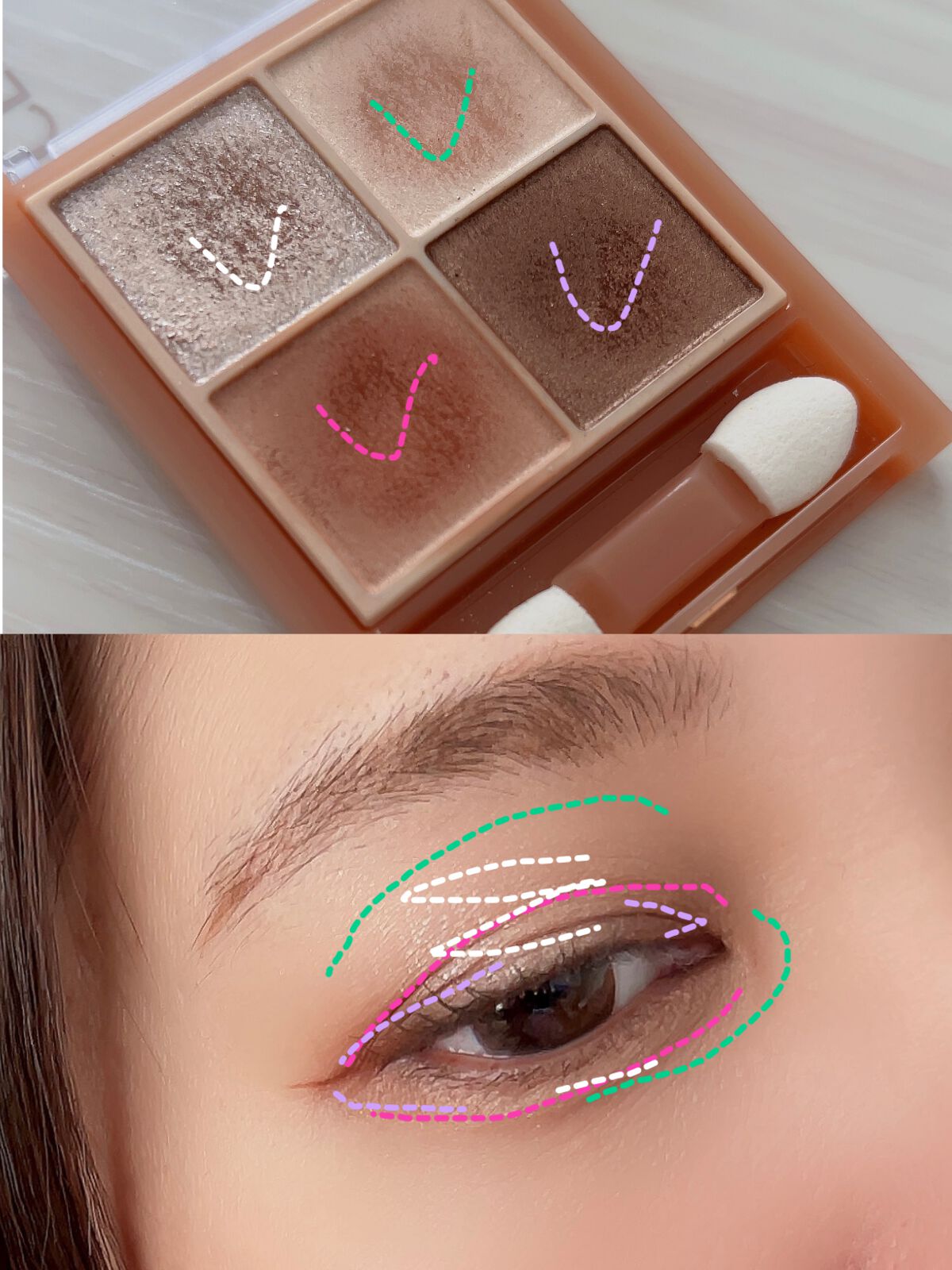 ベージュトーンアイシャドウ/CEZANNE/アイシャドウパレットを使ったクチコミ(5枚目)