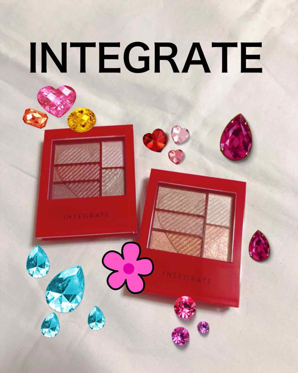 トリプルレシピアイズ/インテグレート/アイシャドウパレットを使ったクチコミ（1枚目）