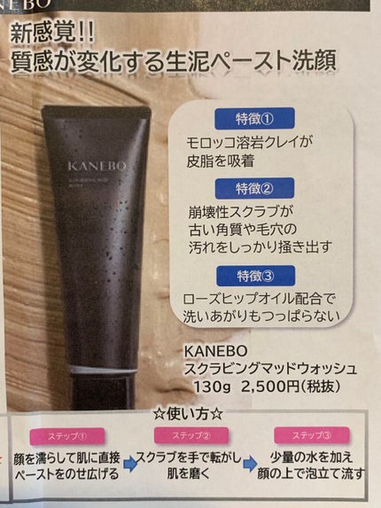 スクラビング マッド ウォッシュ/KANEBO/洗顔フォームを使ったクチコミ(3枚目)