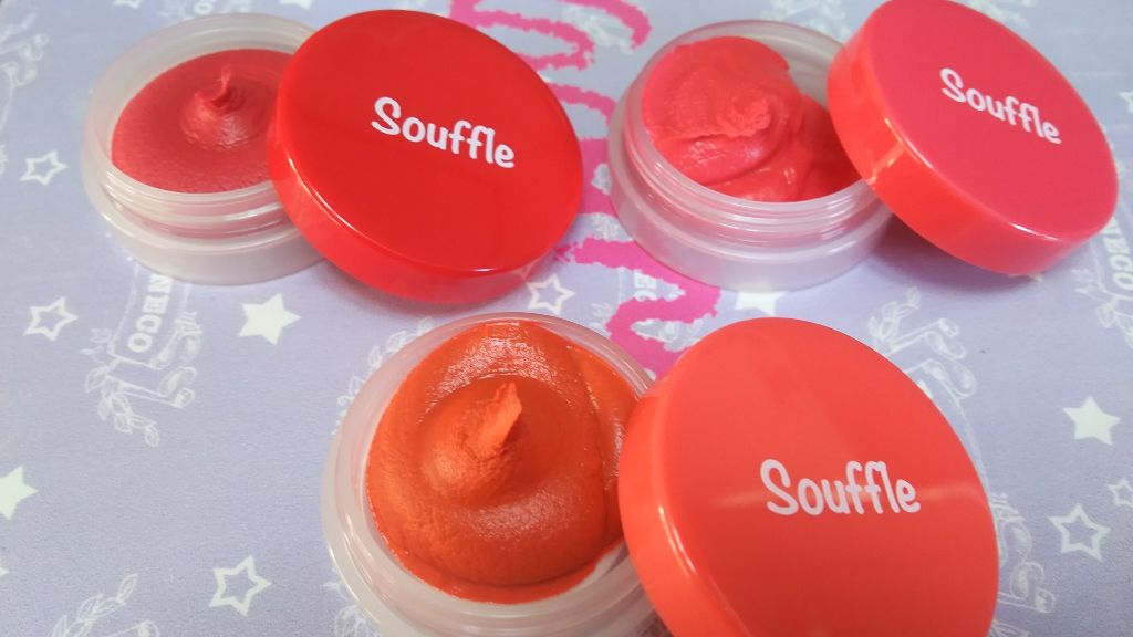 スフレチーク Souffle/DAISO/ジェル・クリームチークを使ったクチコミ（2枚目）