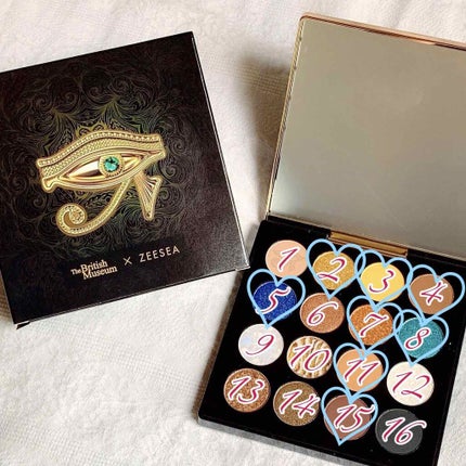 大英博物館 エジプトシリーズ アイシャドウパレット/ZEESEA/アイシャドウパレットを使ったクチコミ(1枚目)