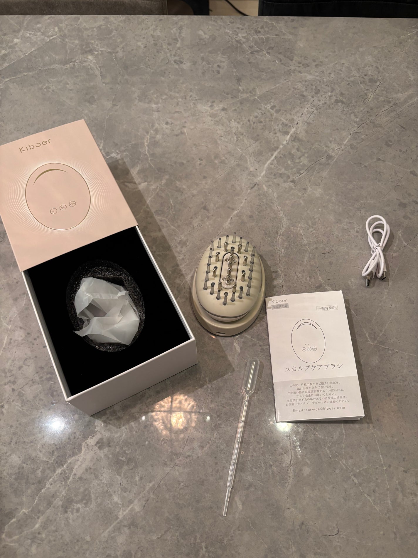 電気ブラシ/Kiboer/スカルプブラシを使ったクチコミ(4枚目)