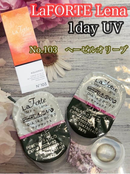 LaFORTE Lena 1day UV No.103 ヘーゼルオリーブ/LaFORTE/ワンデー(1DAY)カラコンを使ったクチコミ(1枚目)