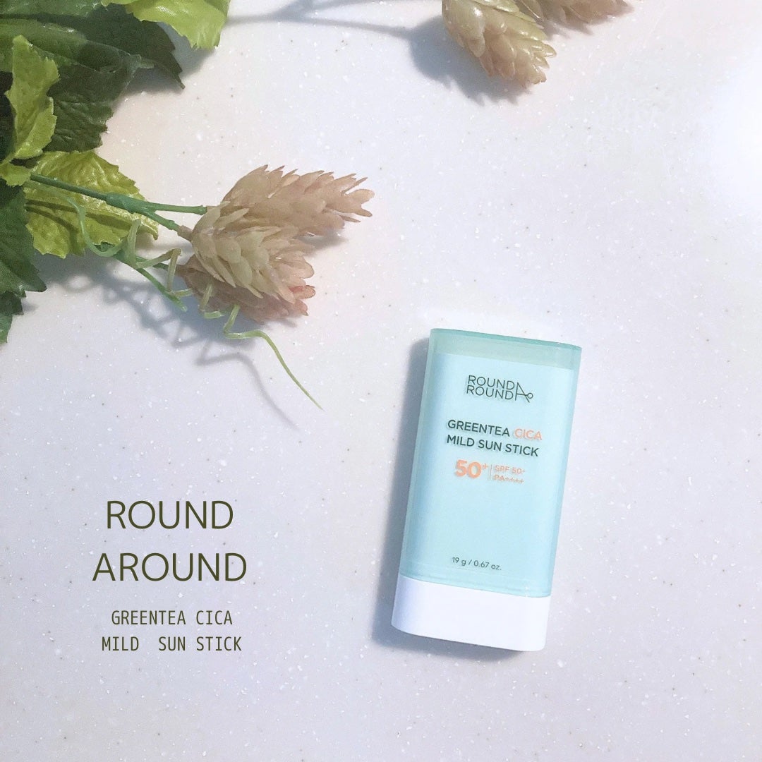 グリーンティー CICA マイルド サンスティック/ラウンドアラウンド/日焼け止めスティックを使ったクチコミ(1枚目)