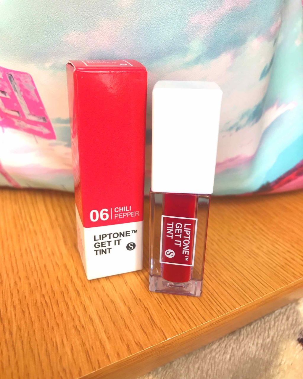 TONYMOLY×MONSTA X Liptone Get It Tint S/TONYMOLY/口紅を使ったクチコミ(1枚目)