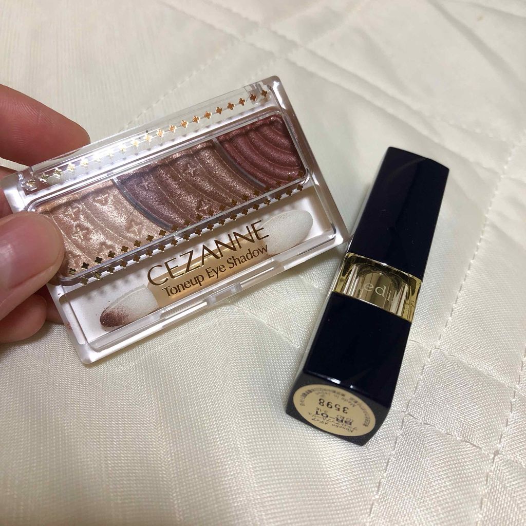 トーンアップアイシャドウ/CEZANNE/アイシャドウパレットを使ったクチコミ(3枚目)