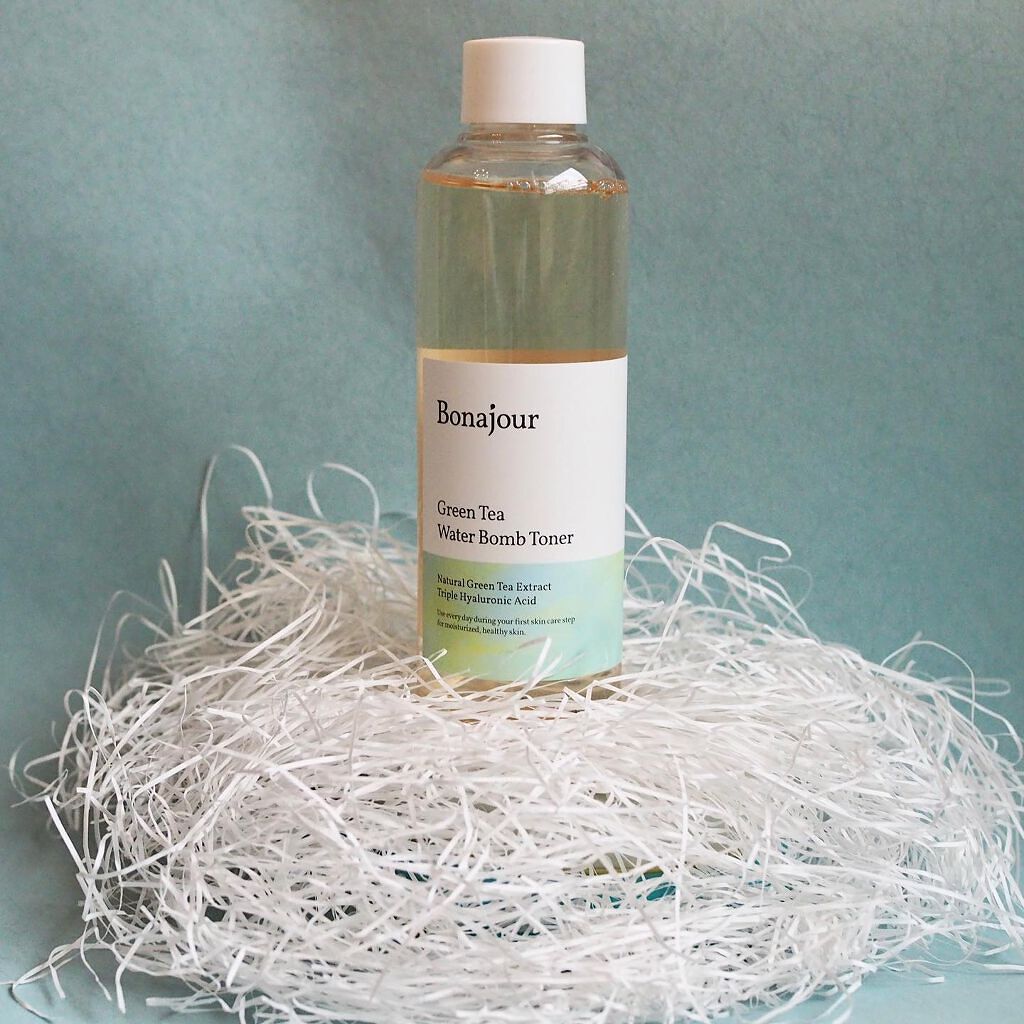 グリーンティーウォーターボムトナー/Bonajour/化粧水を使ったクチコミ（2枚目）