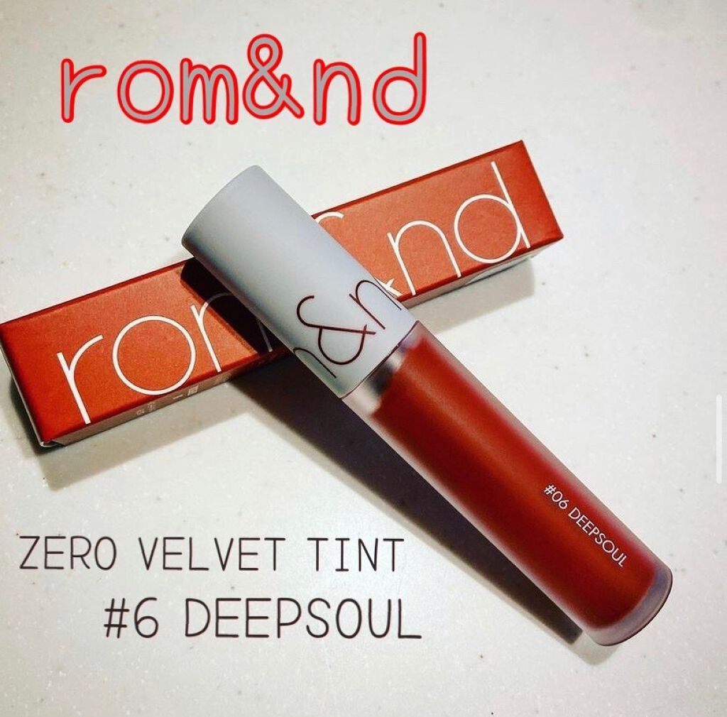 ゼロベルベットティント/rom&nd/リップティントを使ったクチコミ（1枚目）