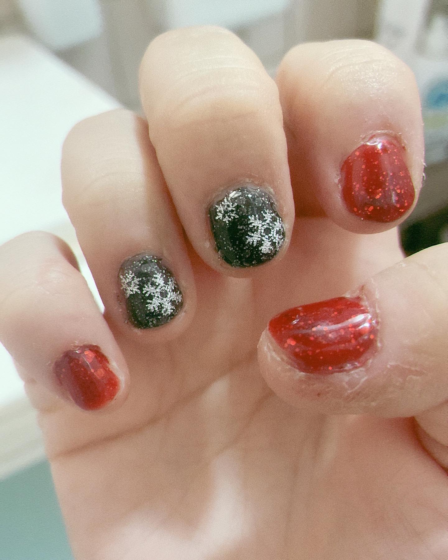 #1月ネイル,#お正月ネイル,#冬ネイル,#セルフネイル,#ジェルネイルのネイルデザイン