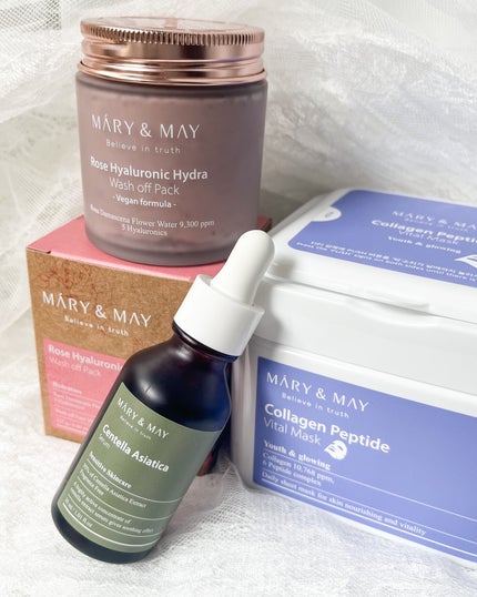 コラーゲンペプチドバイタルマスク /MARY&MAY/シートマスク・パックを使ったクチコミ(6枚目)