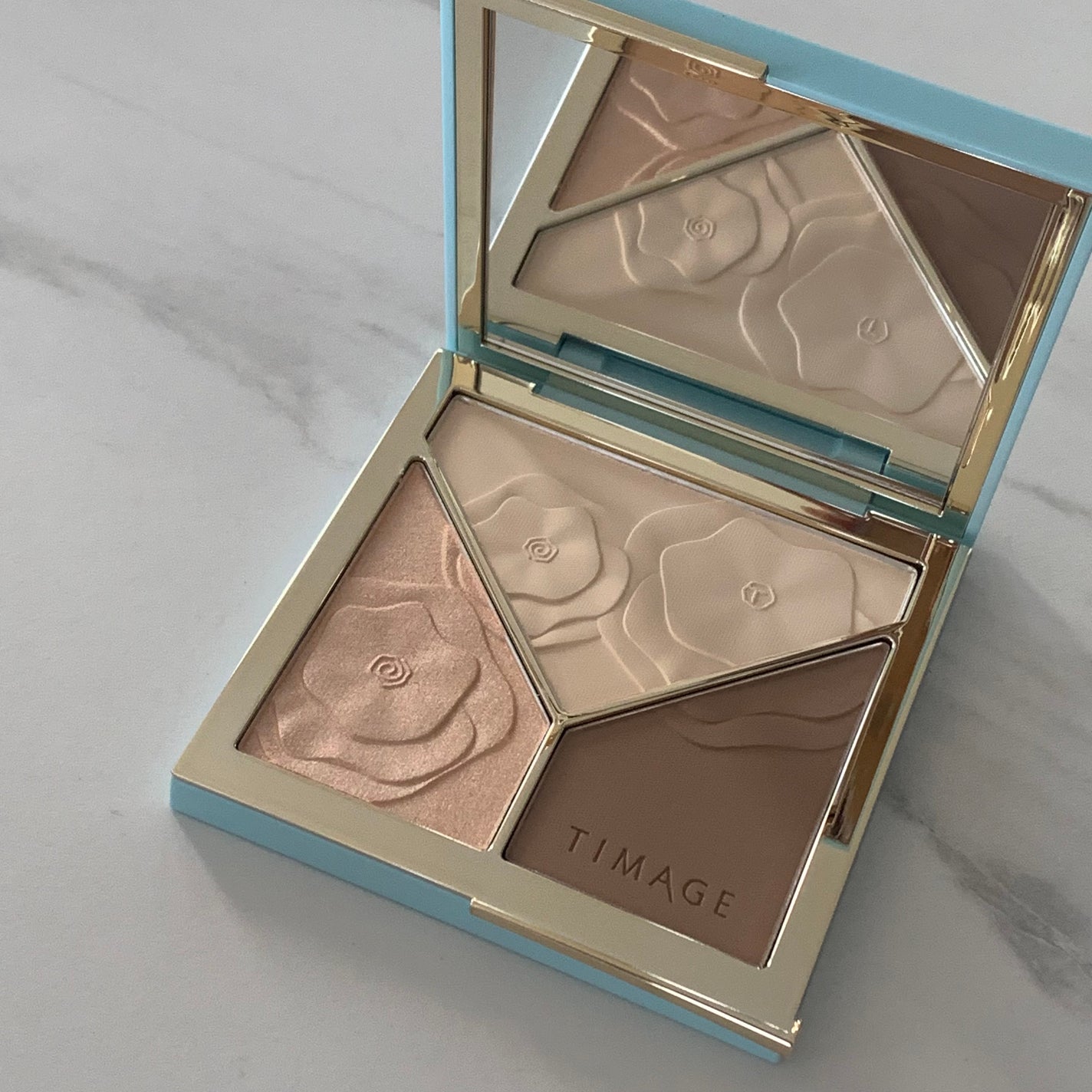 ハイライトシェーディングパレット/TIMAGE/パウダーハイライトを使ったクチコミ(2枚目)