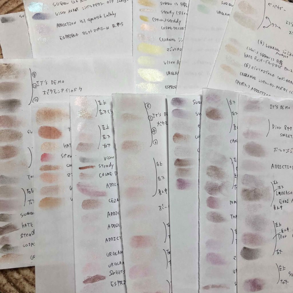 Nagi◡̈*♡.°⑅ on LIPS 「今日は雑談◎→メモ帳(アイシャドウ編、一部)色々なコスメを使い..」(1枚目)