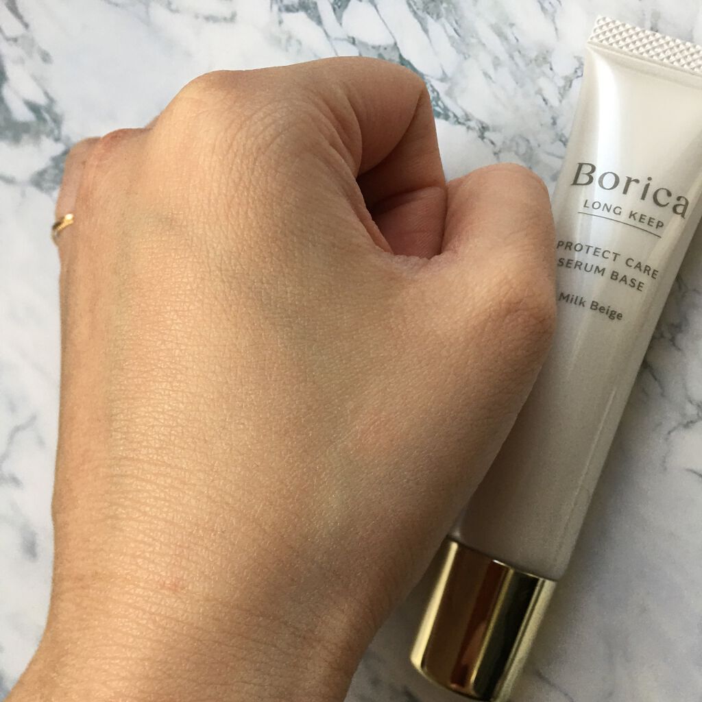 くずれ防止 美容液ケアベース ミルクベージュ SPF30 PA++/Borica/化粧下地を使ったクチコミ（3枚目）
