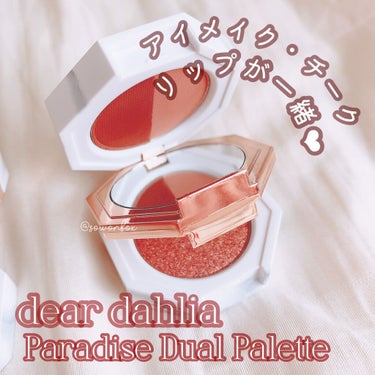 パラダイス デュアルパレット/DEAR DAHLIA/メイクアップキットを使ったクチコミ（1枚目）